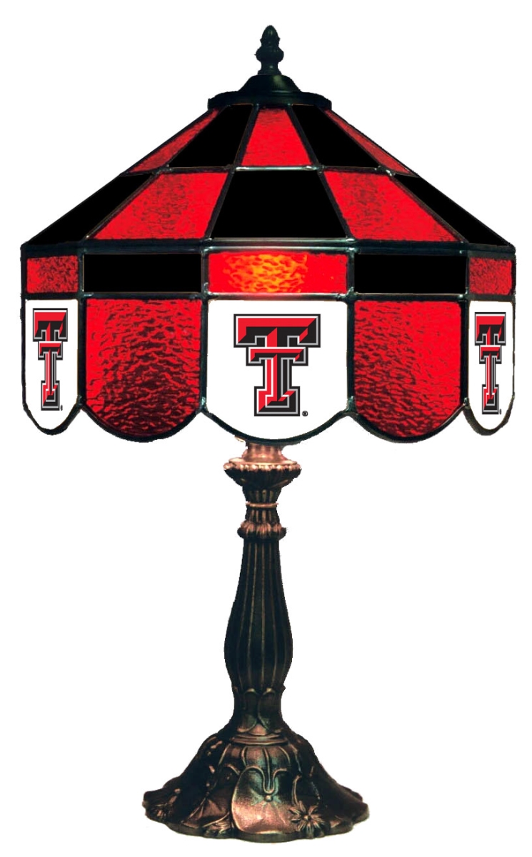 Wave 7 TXT-140EXTL Texas Tech 14 in. Executive Table Lamp - Red & Black