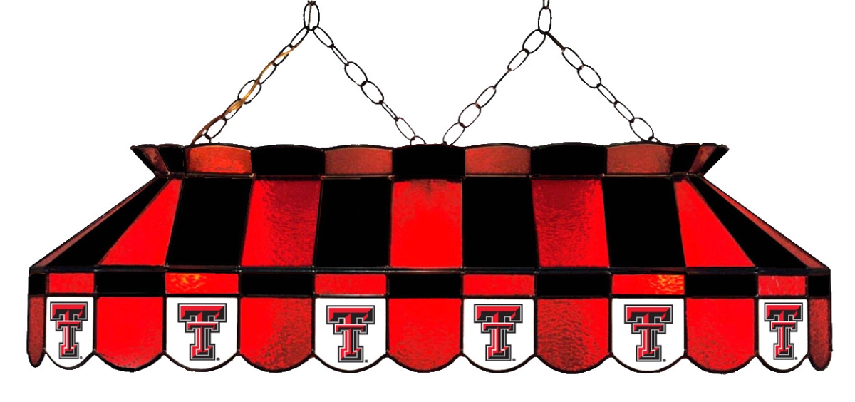 Wave 7 TXT-4112PT Texas Tech 40 in. Full-Size Pool Table Lamp - Red & Black