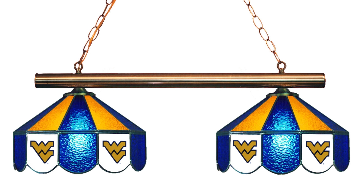 Wave 7 WVU-280GL West Virginia 2-Light Game Table Light - Blue & Gold