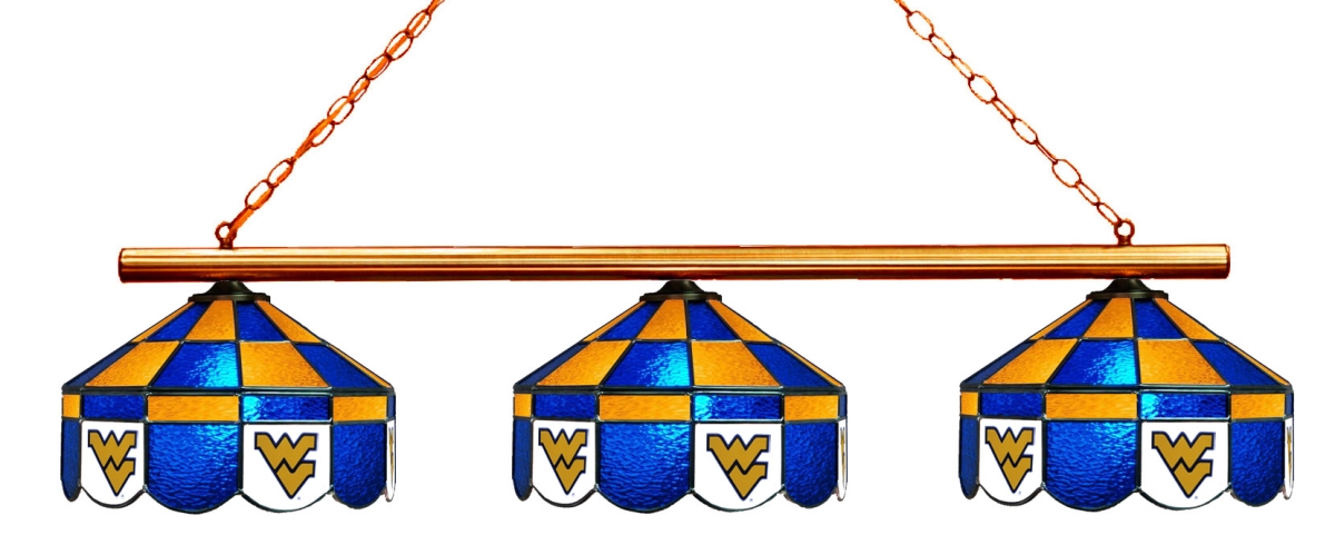 Wave 7 WVU-380EXGL West Virginia 3-Light Executive Game Table Light - Blue & Gold