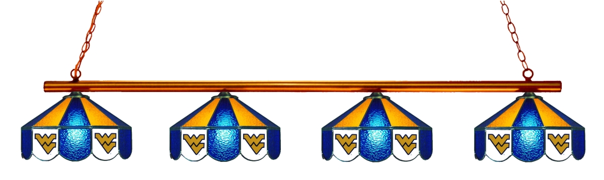 Wave 7 WVU-480GL West Virginia 4-Light Game Table Light - Blue & Gold