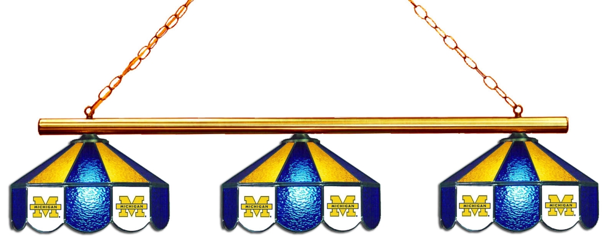 Wave 7 UMI-380GL Michigan 3-Light Game Table Light - Blue & Maize