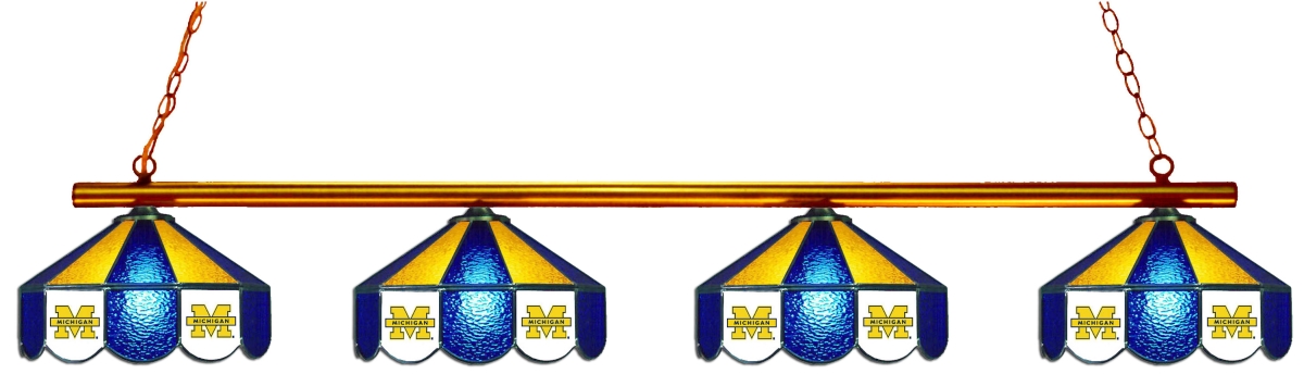 Wave 7 UMI-480GL Michigan 4-Light Game Table Light - Blue & Maize