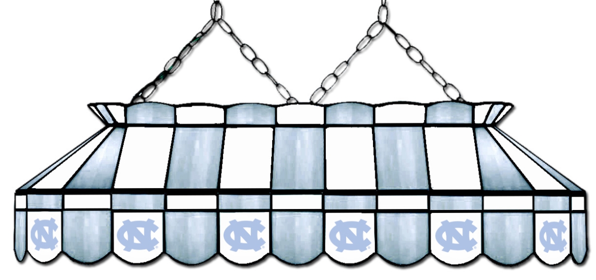Wave 7 UNC-4112PT North Carolina 40 in. Full-Size Pool Table Lamp - Carolina Blue & White
