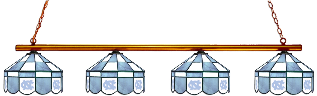 Wave 7 UNC-480EXGL North Carolina 4-Light Executive Game Table Light - Carolina Blue & White