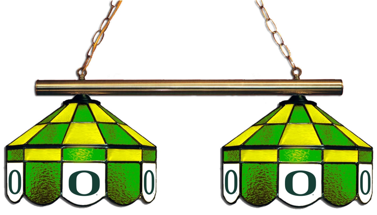 Wave 7 ORE-280EXGL Oregon 2-Light Executive Game Table Light - Green & Gold