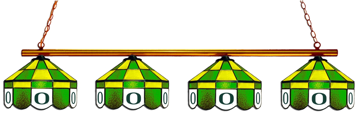 Wave 7 ORE-480EXGL Oregon 4-Light Executive Game Table Light - Green & Gold