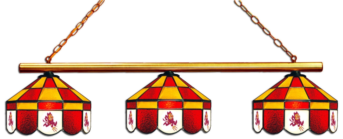 Wave 7 ASU-380EXGL1 Arizona State 3-Light Executive Game Table Light - Dark Red & Gold