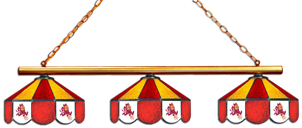 Wave 7 ASU-380GL1 Arizona State 3-Light Game Table Light - Dark Red & Gold