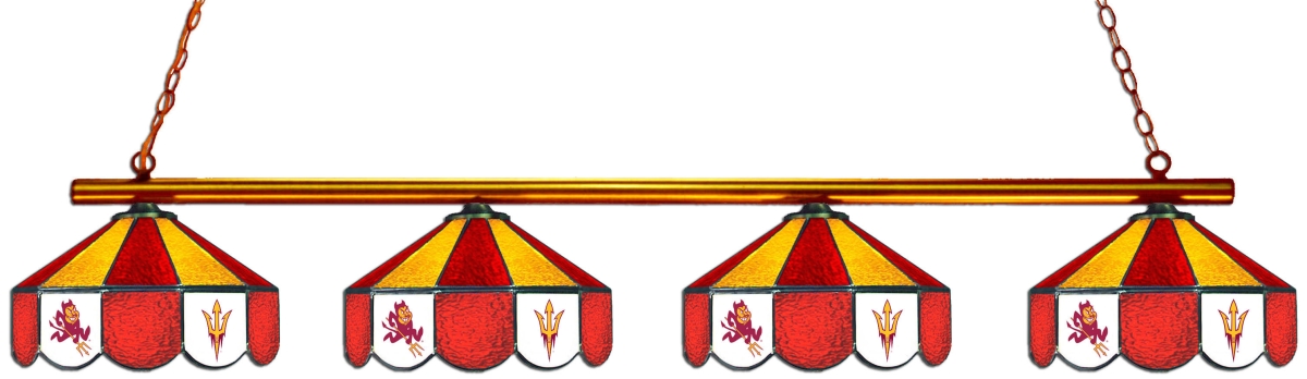 Wave 7 ASU-480GL Arizona State 4-Light Game Table Light - Dark Red & Gold