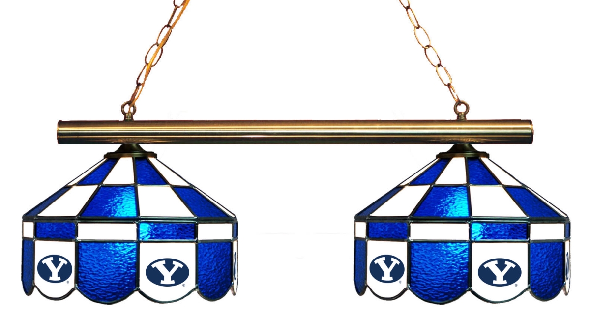 Wave 7 BYU-280EXGL Brigham Young 2-Light Executive Game Table Light - Blue & White