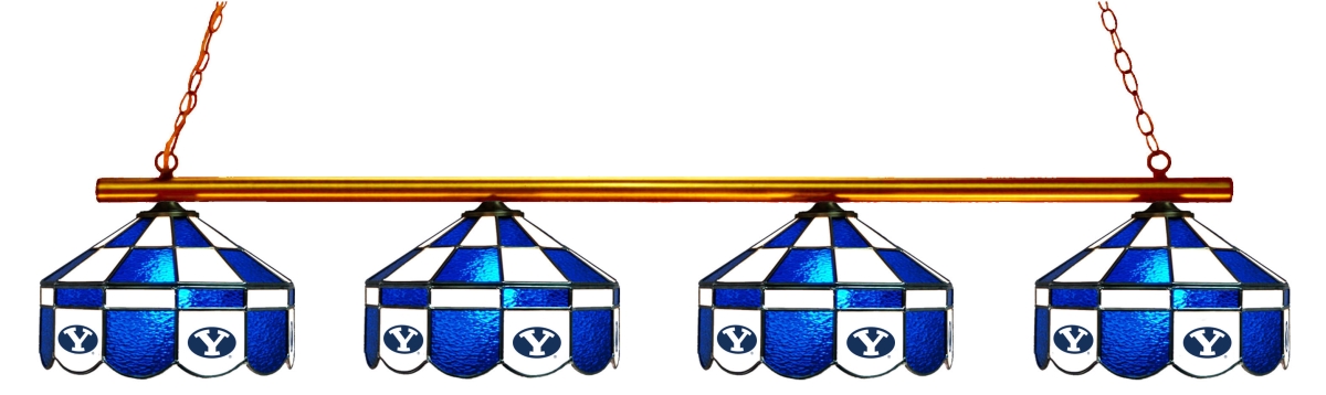 Wave 7 BYU-480EXGL Brigham Young 4-Light Executive Game Table Light - Blue & White
