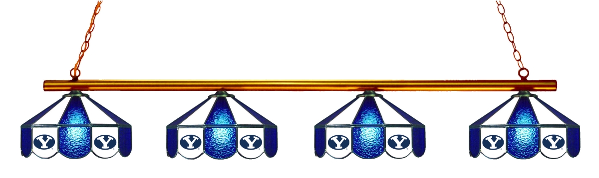 Wave 7 BYU-480GL Brigham Young 4-Light Game Table Light - Blue & White