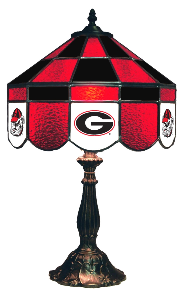 Wave 7 UGA-140EXTL Georgia 14 in. Executive Table Lamp - Red & Black