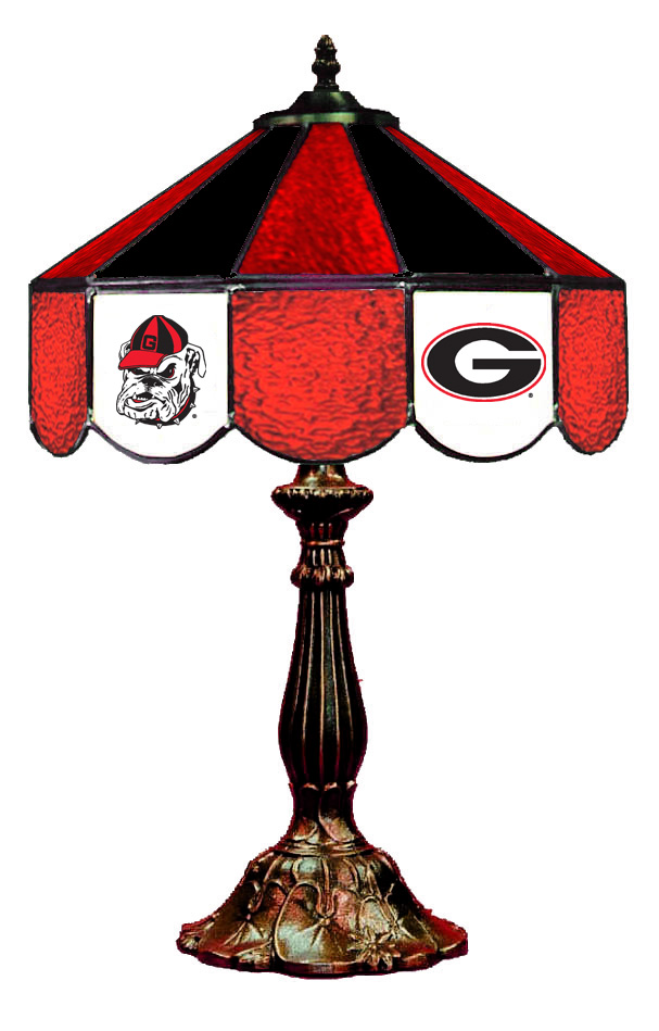 Wave 7 UGA-140TL Georgia 14 in. Table Lamp - Red & Black