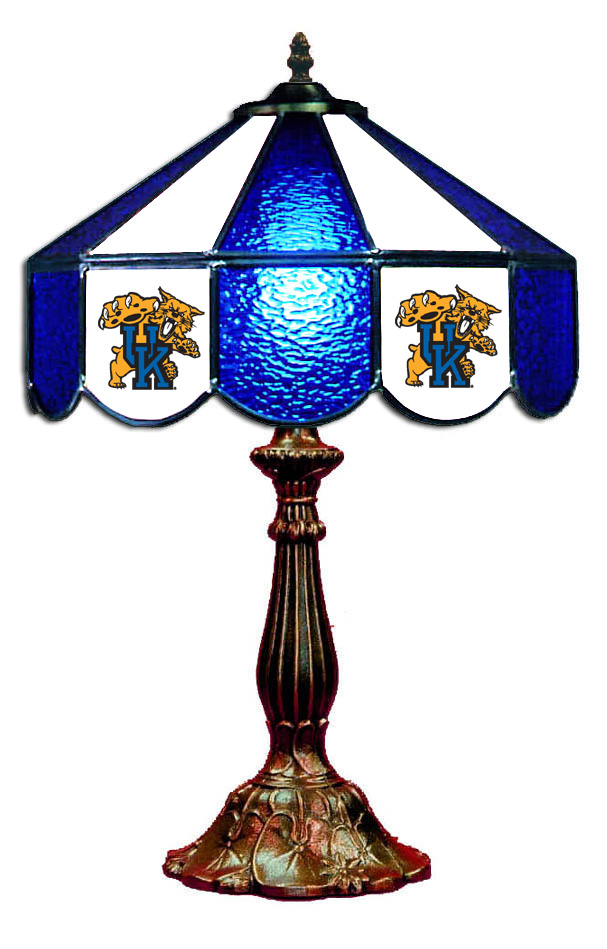 Wave 7 UKY-140TL Kentucky 14 in. Table Lamp - Blue & White