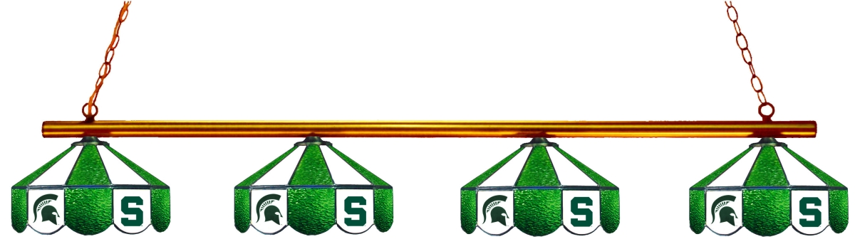 Wave 7 MSU-480GLN Michigan State 4-Light Game Table Light - Green & White
