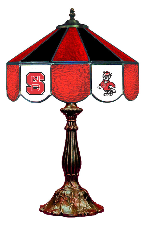 Wave 7 NCS-140TLN North Carolina State 14 in. Table Lamp - Red & Black