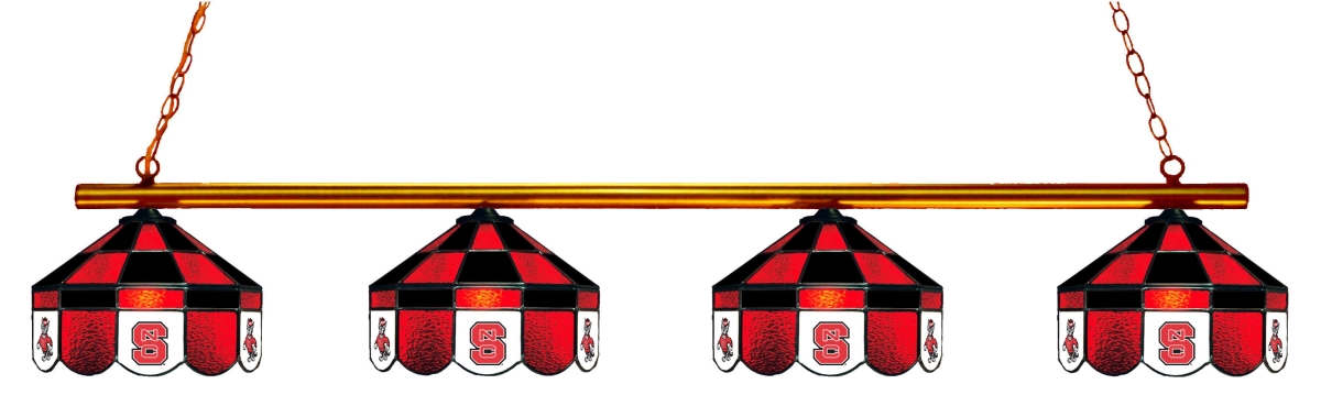 Wave 7 NCS-480EXGLN North Carolina State 4-Light Executive Game Table Light - Red & Black