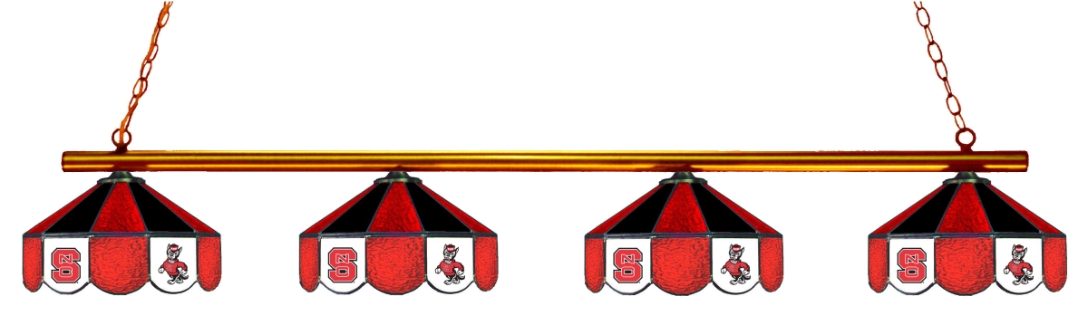 Wave 7 NCS-480GLN North Carolina State 4-Light Game Table Light - Red & Black