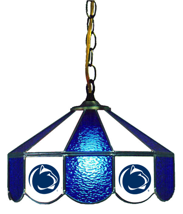 Wave 7 PSU-140SW Penn State 14 in. Swag Hanging Lamp - Blue & White