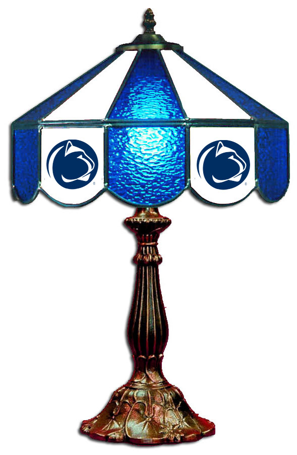 Wave 7 PSU-140TL Penn State 14 in. Table Lamp - Blue & White