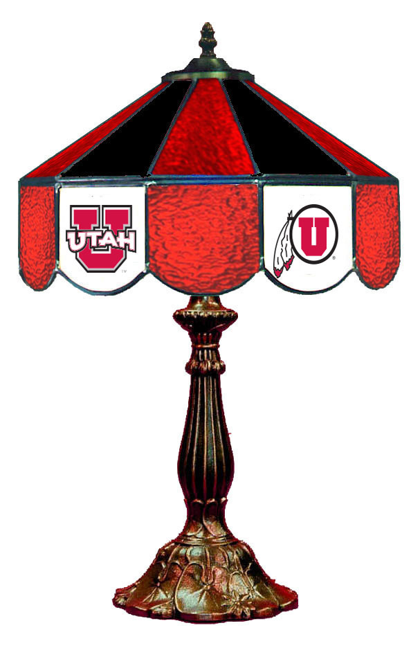 Wave 7 UTA-140TL Utah 14 in. Table Lamp - Green & Gold