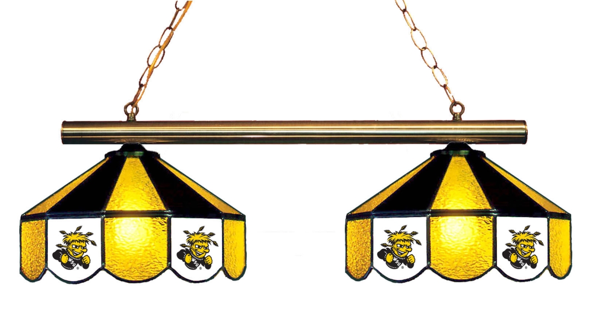 Wave 7 WST-280GL Wichita State 2-Light Game Table Light - Gold & Black
