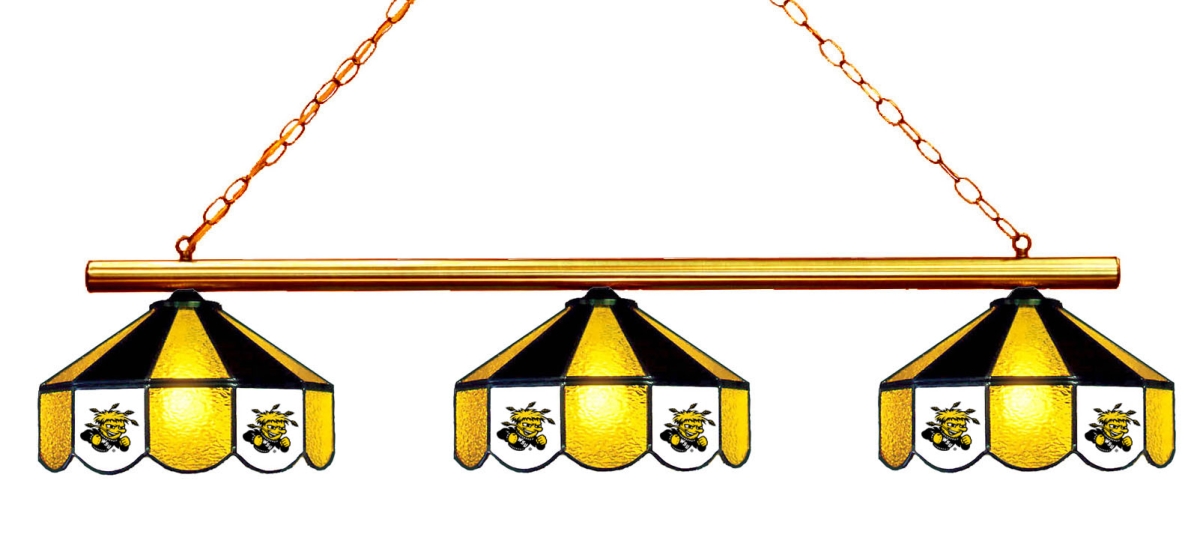 Wave 7 WST-380GL Wichita State 3-Light Game Table Light - Gold & Black