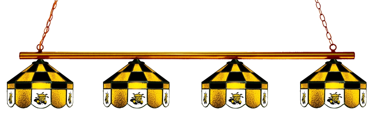 Wave 7 WST-480EXGL Wichita State 4-Light Executive Game Table Light - Gold & Black