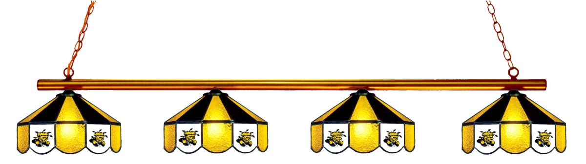 Wave 7 WST-480GL Wichita State 4-Light Game Table Light - Gold & Black