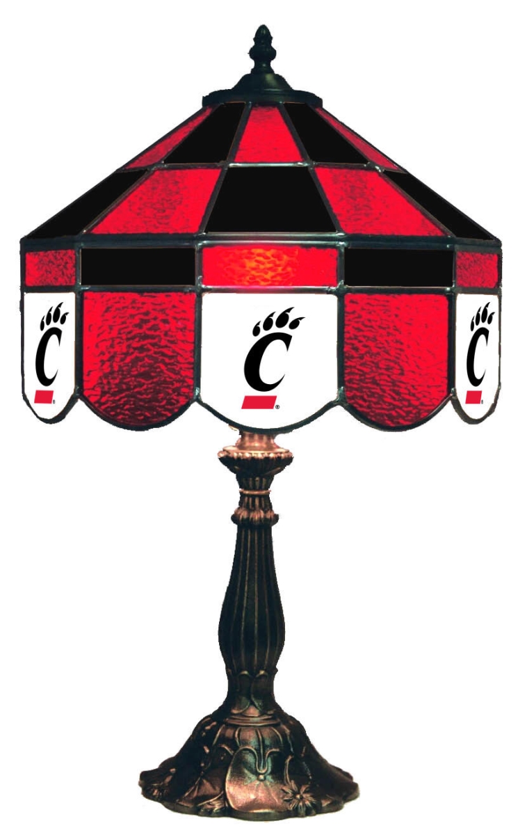 Wave 7 CIN-140EXTL Cincinnati 14 in. Executive Table Lamp - Red & Black