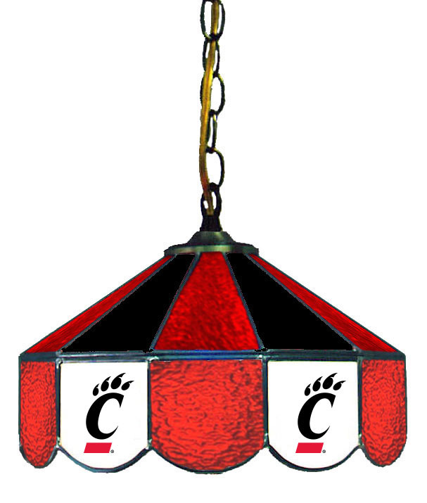 Wave 7 CIN-140SW Cincinnati 14 in. Swag Hanging Lamp - Red & Black