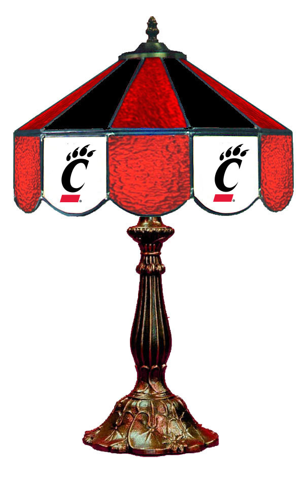 Wave 7 CIN-140TL Cincinnati 14 in. Table Lamp - Red & Black