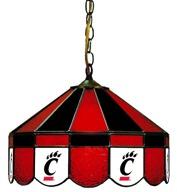Wave 7 CIN-160SW Cincinnati 16 in. Swag Hanging Lamp - Red & Black