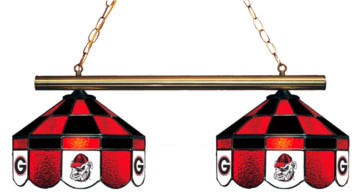 Wave 7 UGA-280EXGL Georgia 2-Light Executive Game Table Light - Red & Black