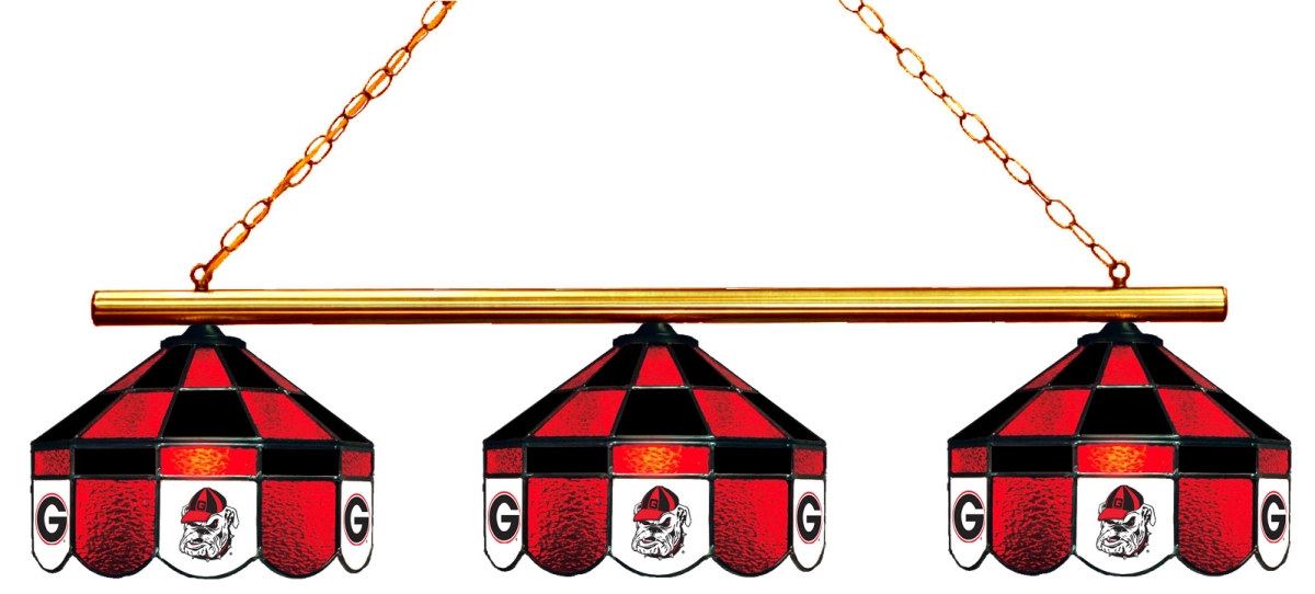 Wave 7 UGA-380EXGL Georgia 3-Light Executive Game Table Light - Red & Black