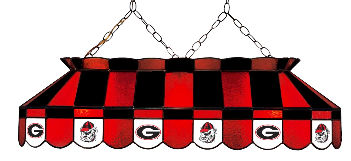 Wave 7 UGA-4112PT Georgia 40 in. Full-Size Pool Table Lamp - Red & Black