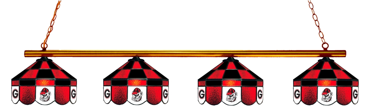 Wave 7 UGA-480EXGL Georgia 4-Light Executive Game Table Light - Red & Black
