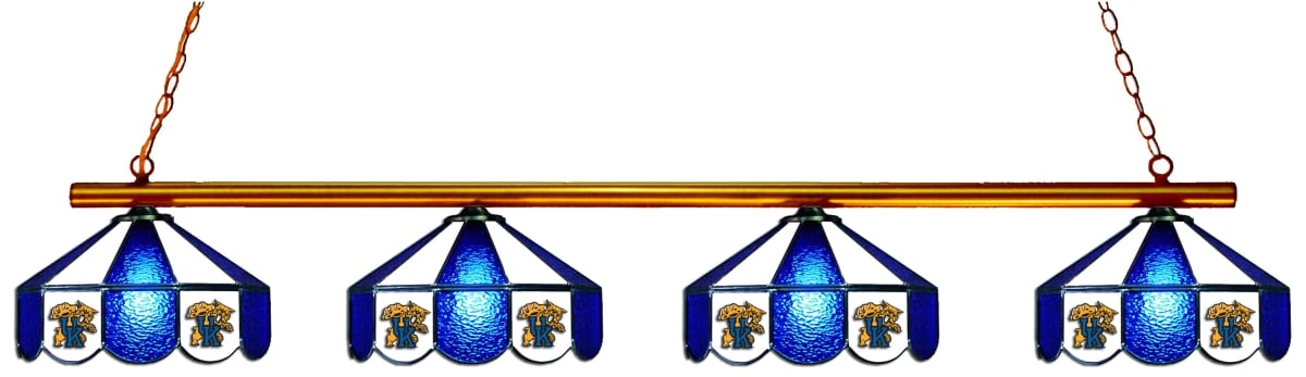 Wave 7 UKY-480GL Kentucky 4-Light Game Table Light - Blue & White