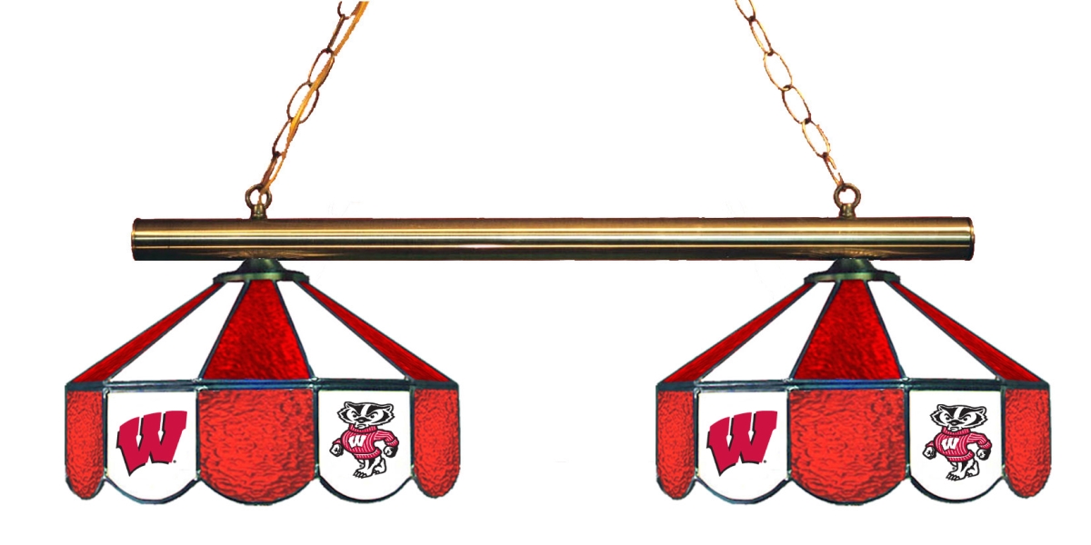 Wave 7 UWI-280GL Wisconsin 2-Light Game Table Light - Red & White