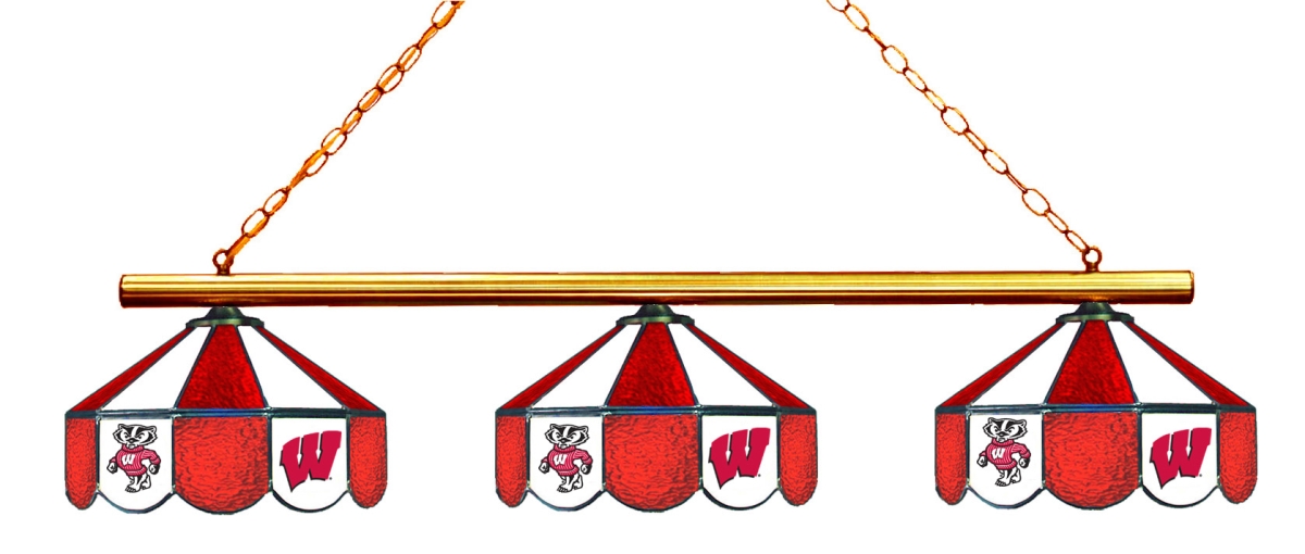 Wave 7 UWI-380GL Wisconsin 3-Light Game Table Light - Red & White
