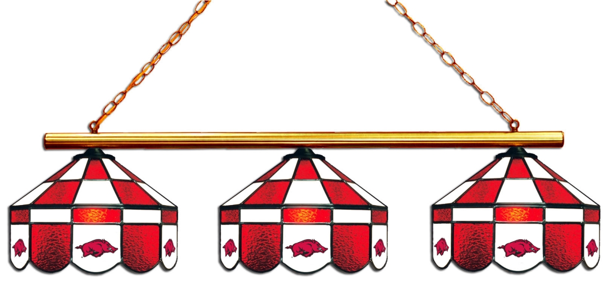 Wave 7 ARK-380EXGLN Arkansas 3-Light Executive Game Table Light - Red & White