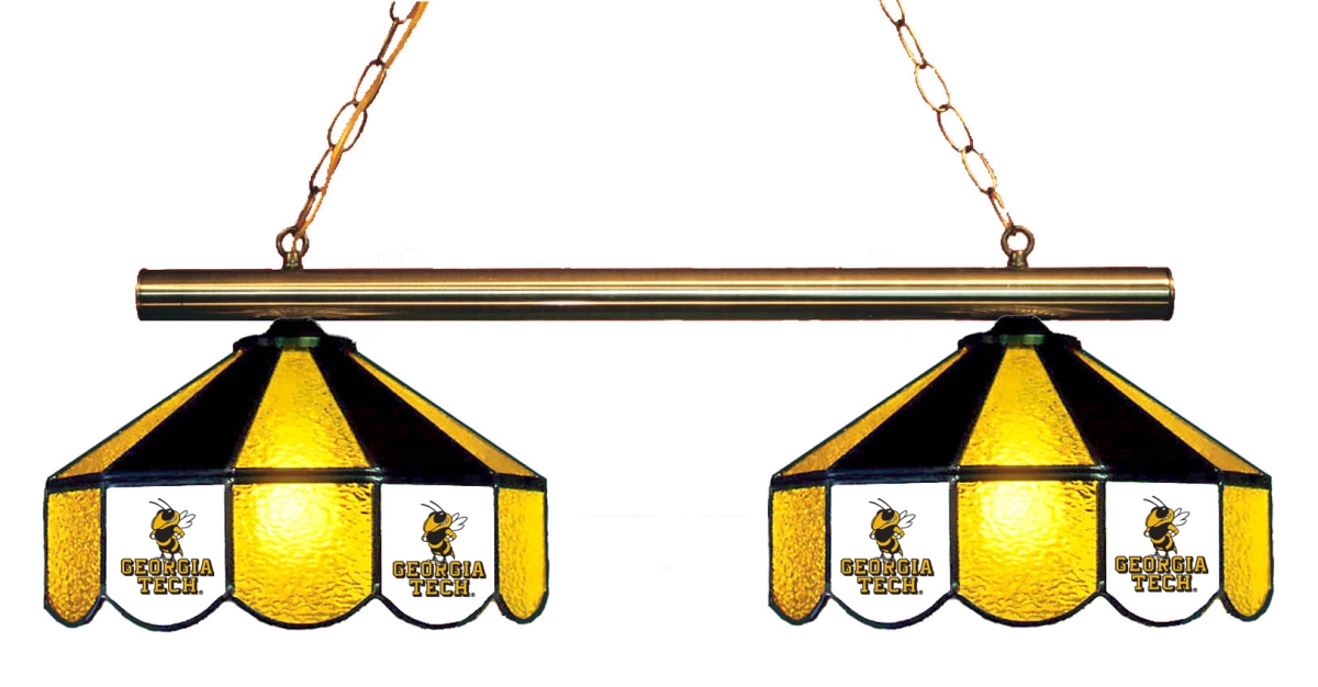 Wave 7 GAT-280GL Georgia Tech 2-Light Game Table Light - Gold & Black