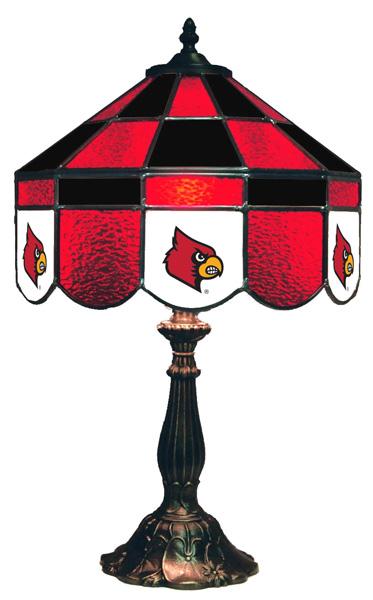 Wave 7 LOU-140EXTLN Louisville 14 in. Executive Table Lamp - Red & Black