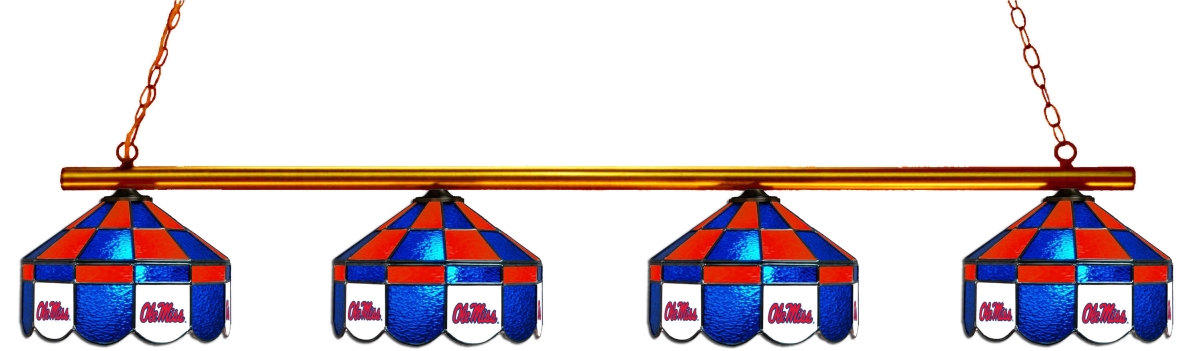 Wave 7 UMS-480EXGLN Mississippi 4-Light Executive Game Table Light - Red & Blue