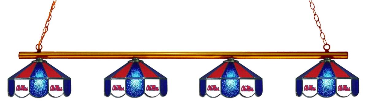 Wave 7 UMS-480GLN Mississippi 4-Light Game Table Light - Red & Blue