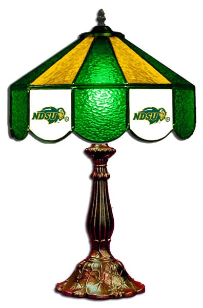 Wave 7 NDS-140TL North Dakota State 14 in. Table Lamp - Green & White