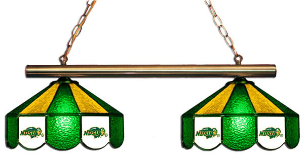 Wave 7 NDS-280GL North Dakota State 2-Light Game Table Light - Green & Gold