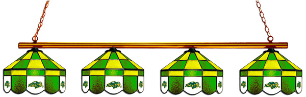 Wave 7 NDS-480EXGL North Dakota State 4-Light Executive Game Table Light - Green & Gold